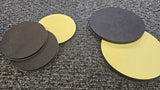 High density foam conversion base pad with self adhesive backing