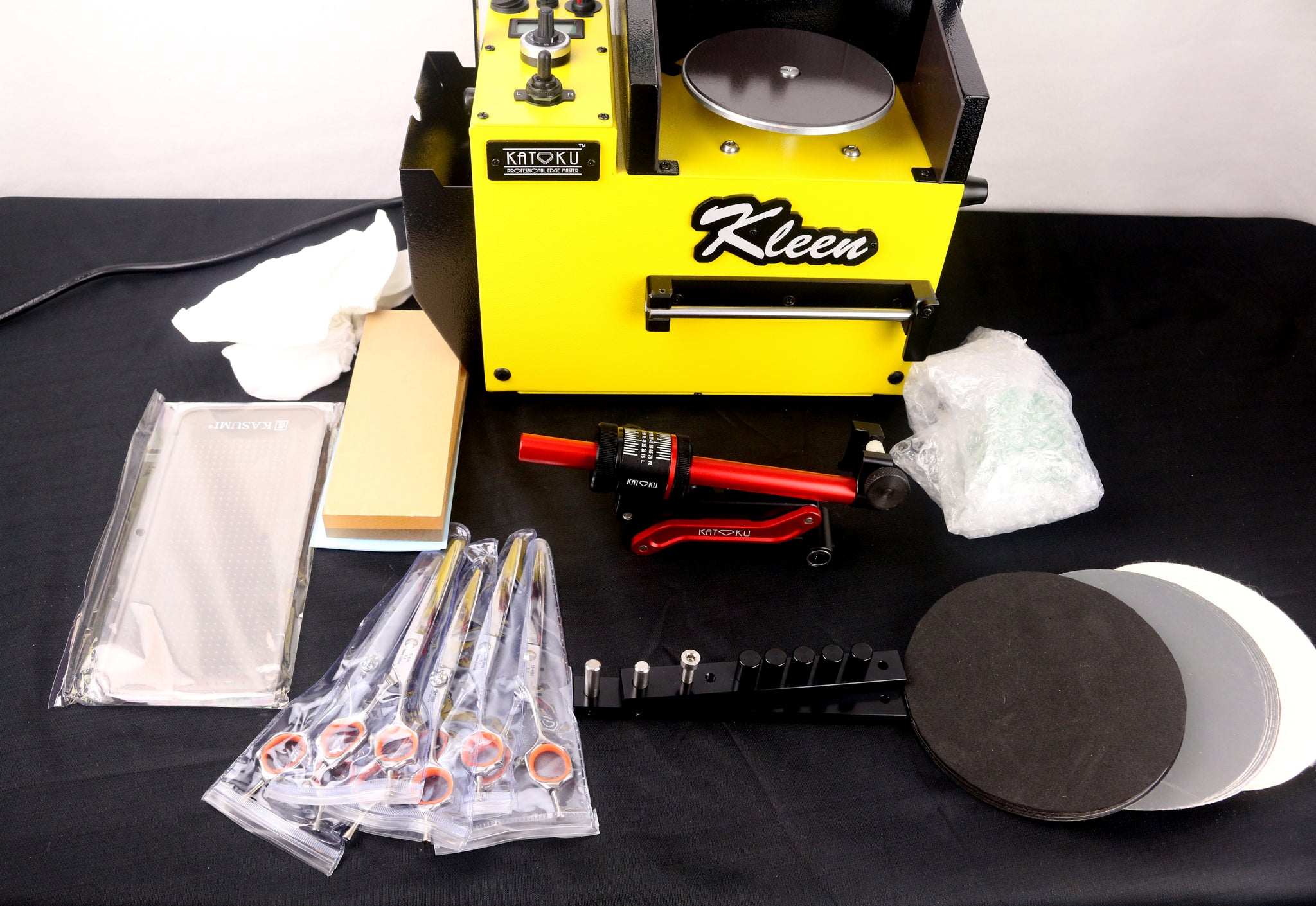 Katoku Kleen™ Shears Sharpening System With Build-in Dust